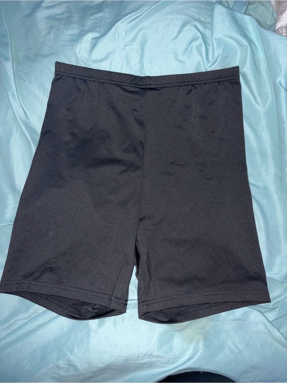 Black High-Waist Bike Shorts